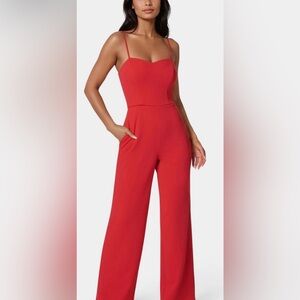 The Vintage Shop Striking Red Jumpsuit
